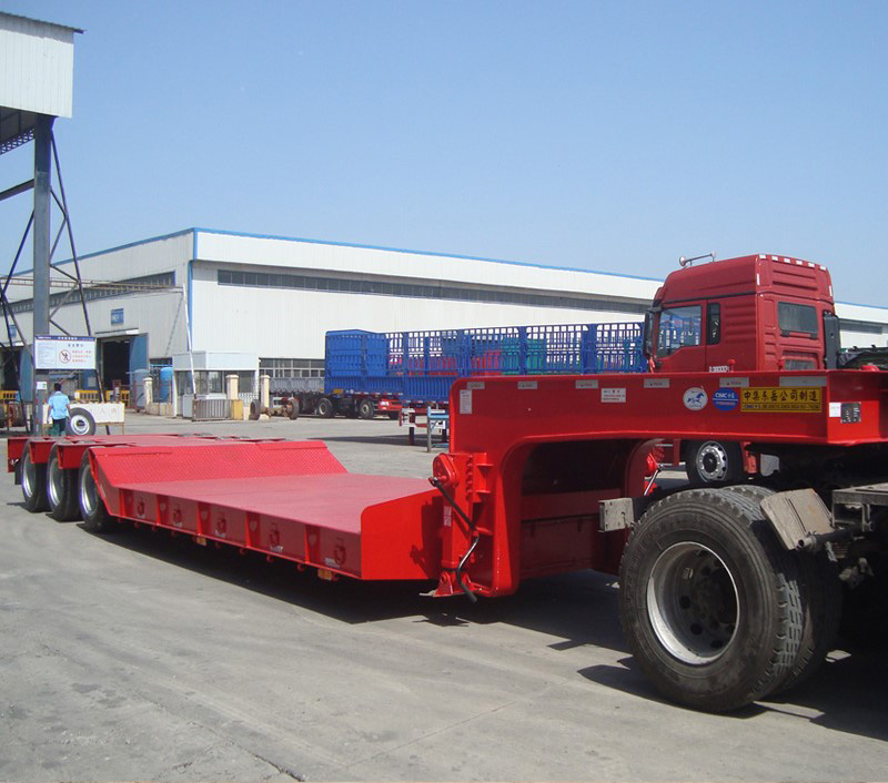 Semirremolque de plataforma baja de 3 ejes 3 Axle Lowbed Semi Trailer