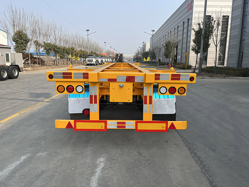 Remolque esquelético de contenedor de tres ejes de 40 pies 40Ft Tri Axle Container Skeletal Trailer