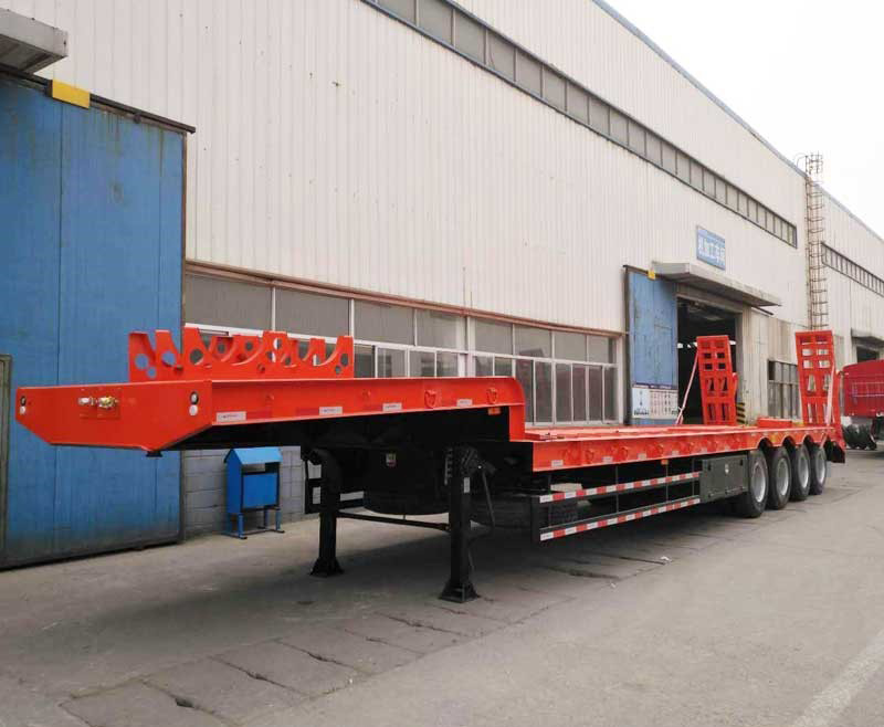 Semirremolque de plataforma baja de 3 ejes 3 Axle Lowbed Semi Trailer