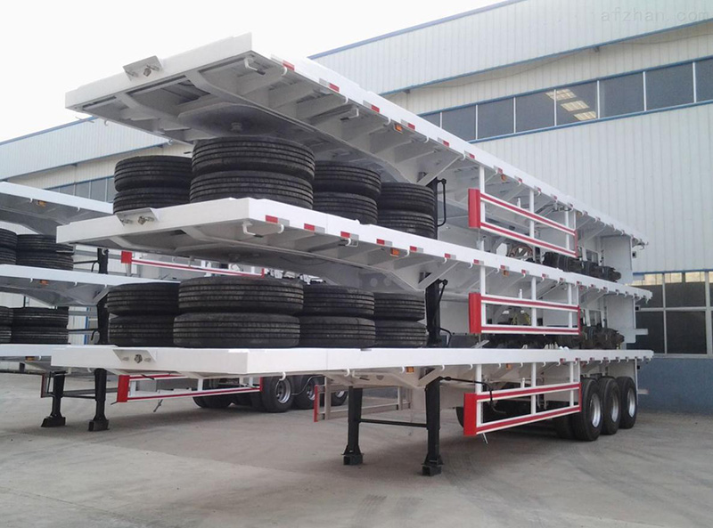 Reboque de contêiner de três eixos Tri Axle Container Trailer