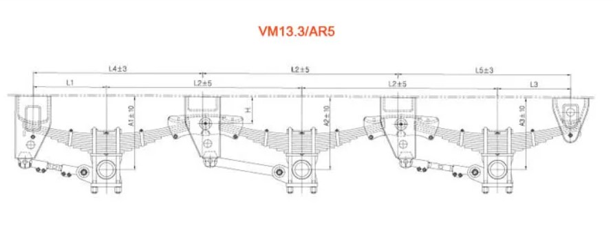 Подвеска грузового прицепа Truck Trailer Suspension