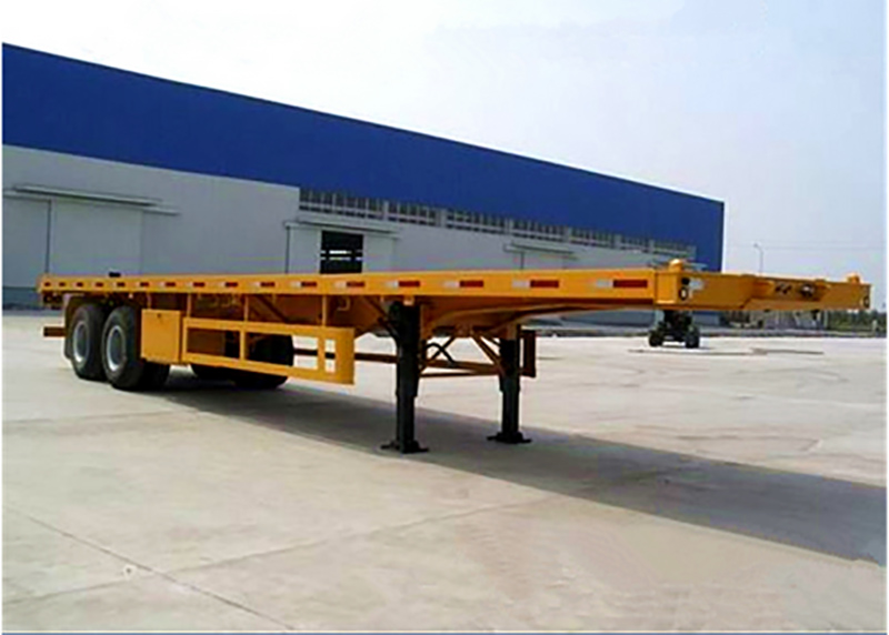 Remolque de plataforma de 2 ejes 2 axle Flatbed Trailer
