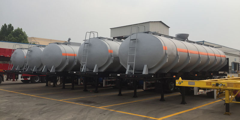 Semi-reboque tanque de combustível de 2 eixos 2 Axle Fuel Tank Semi Trailer