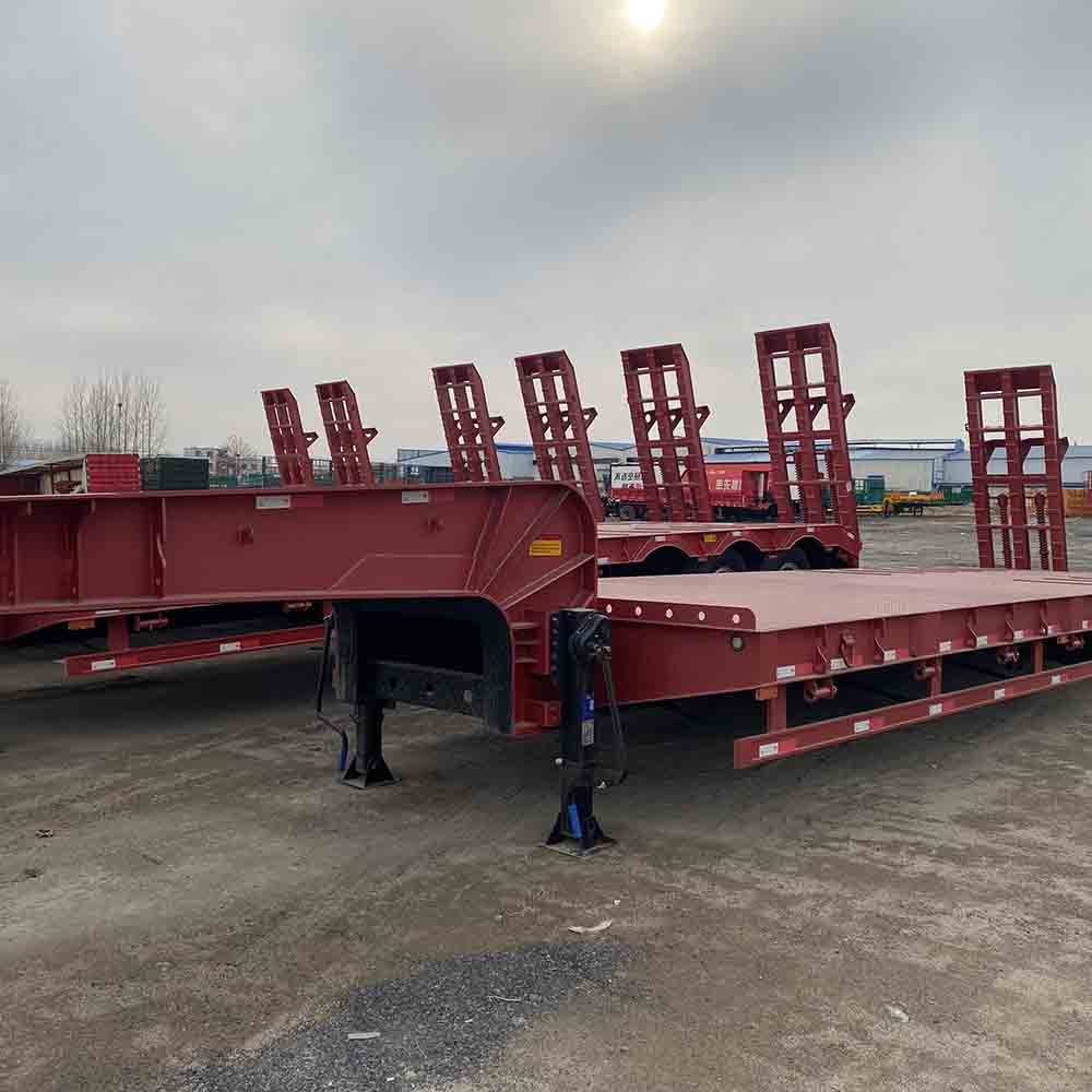 semi-reboque rebaixado 70 toneladas 70 ton lowbed semi trailer
