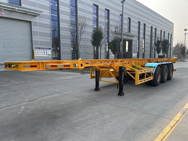 Remolque esquelético de contenedor de tres ejes de 40 pies 40Ft Tri Axle Container Skeletal Trailer