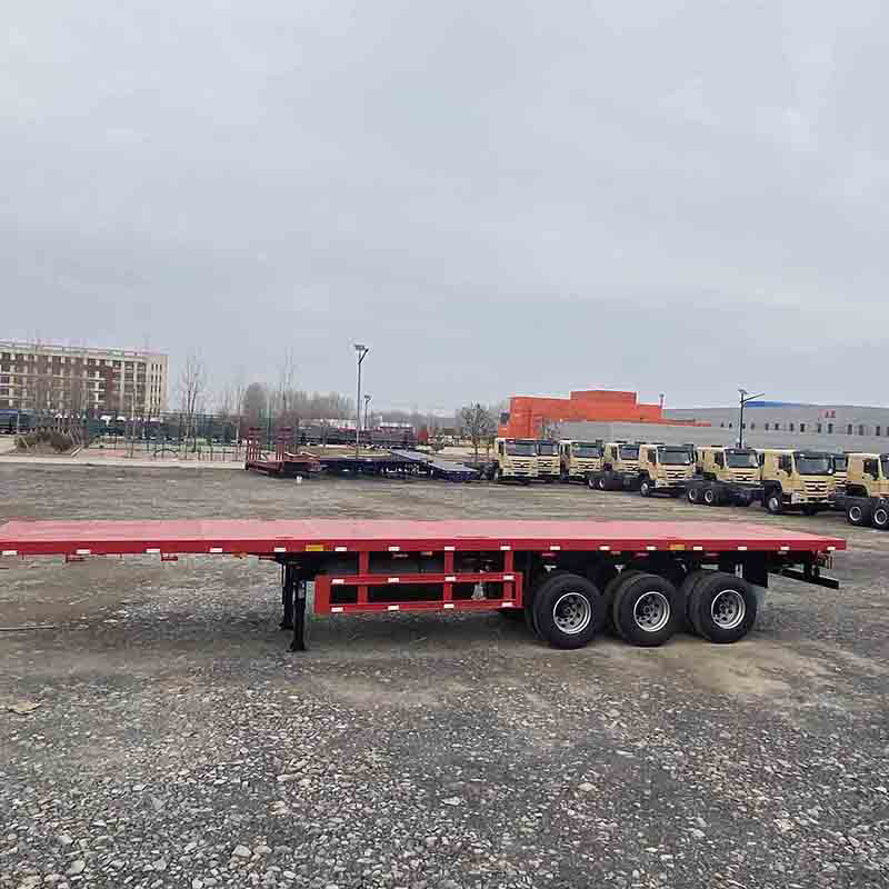 Remorque à plateau à 3 essieux de 40 pieds 3 Axle 40ft Flatbed Trailer
