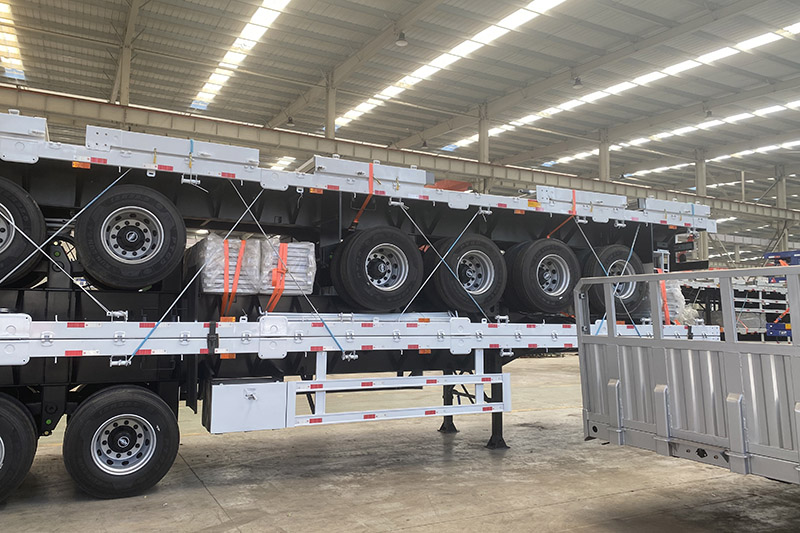 Контейнерный бортовой полуприцеп Container Flatbed Semi Trailer