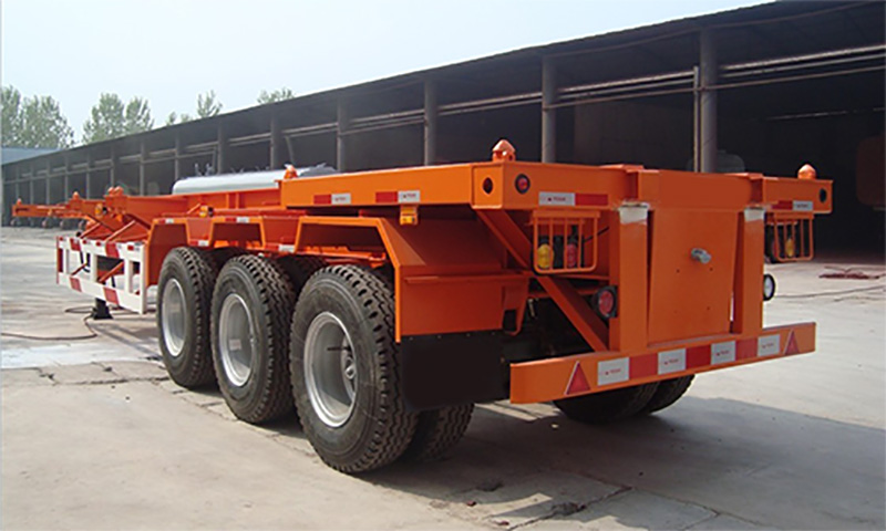 Semi-reboque esqueleto de 3 eixos 3 Axles Skeleton Semi Trailer