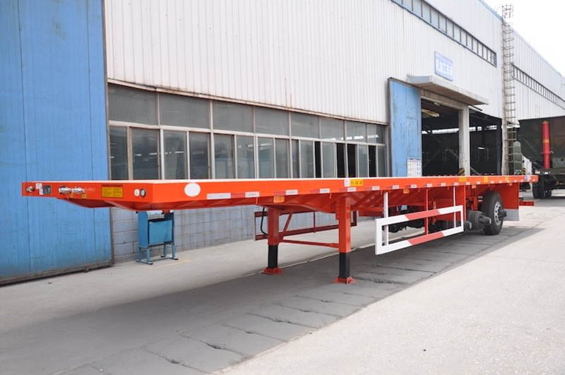Remorque à plateau de 60 tonnes 60 ton Flatbed Trailer