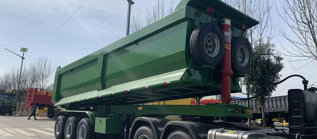 Special offer for rear dump semi trailer, only these two units, great discount!