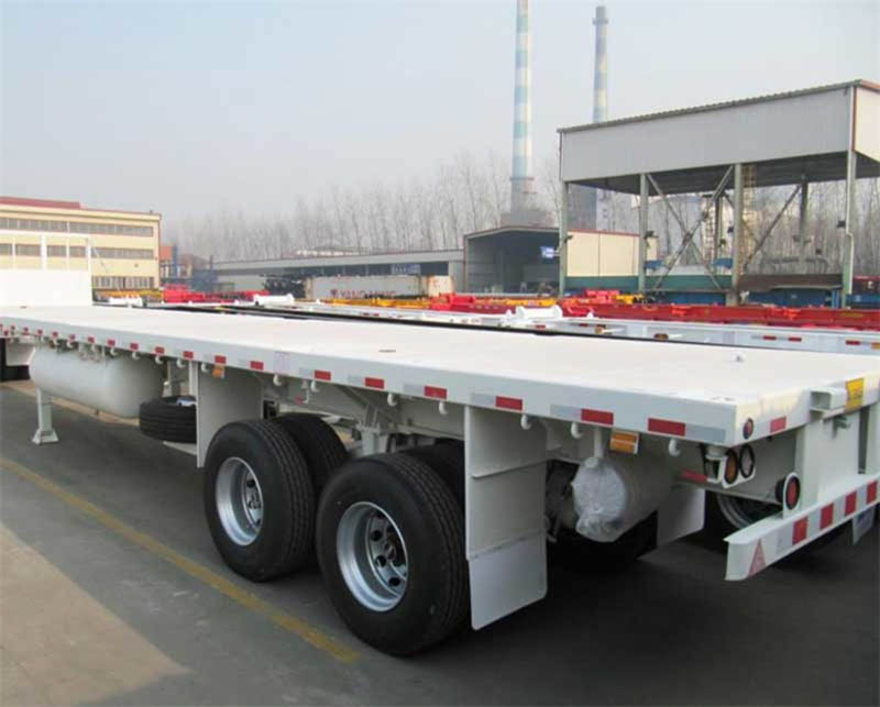 Remolque de plataforma de 2 ejes 2 axle Flatbed Trailer