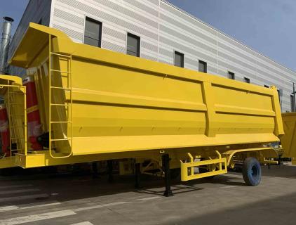 Principe structurel de la remorque de camion à benne basculante arrière