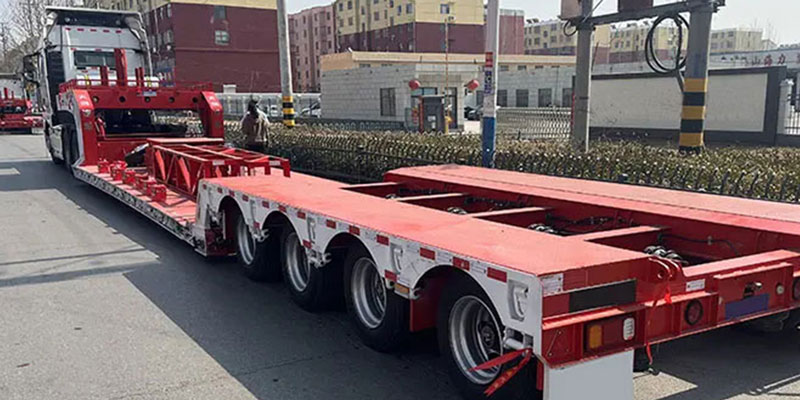 Semi-reboque Lowboy para venda Semi-reboque Lowboy para venda