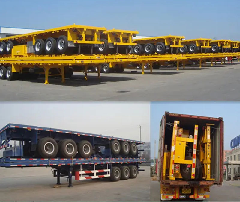 Semirremolque esqueleto de contenedor de 40 pies 40ft Container Skeleton Semi Trailer