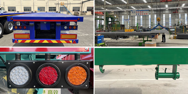 Semirremolque de plataforma con tablero frontal Flatbed Semi Trailer with Front Board