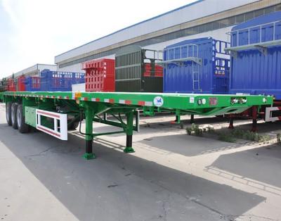 Semirremolque de plataforma plana para contenedores