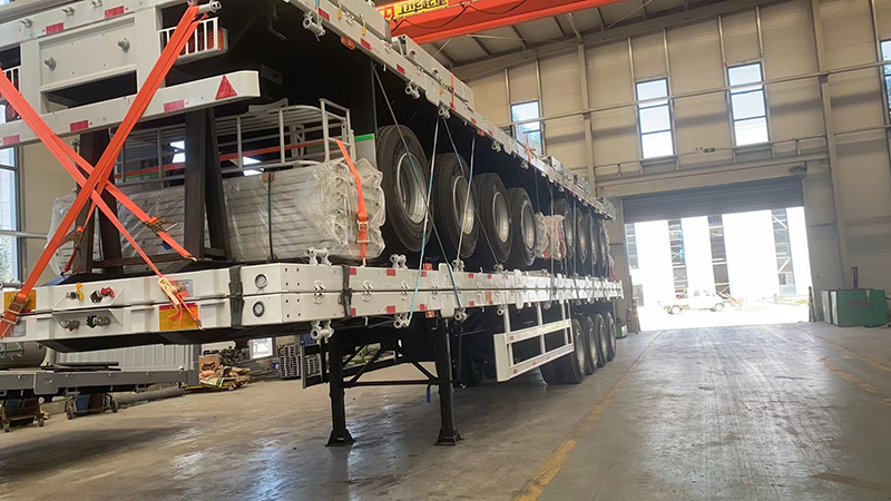 Remorque à plateau 20 pieds Flatbed Trailer 20ft