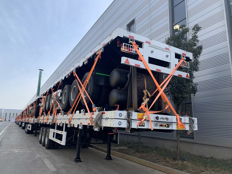 3-х осный 40-футовый бортовой прицеп 3 Axles 40ft Flatbed Trailer