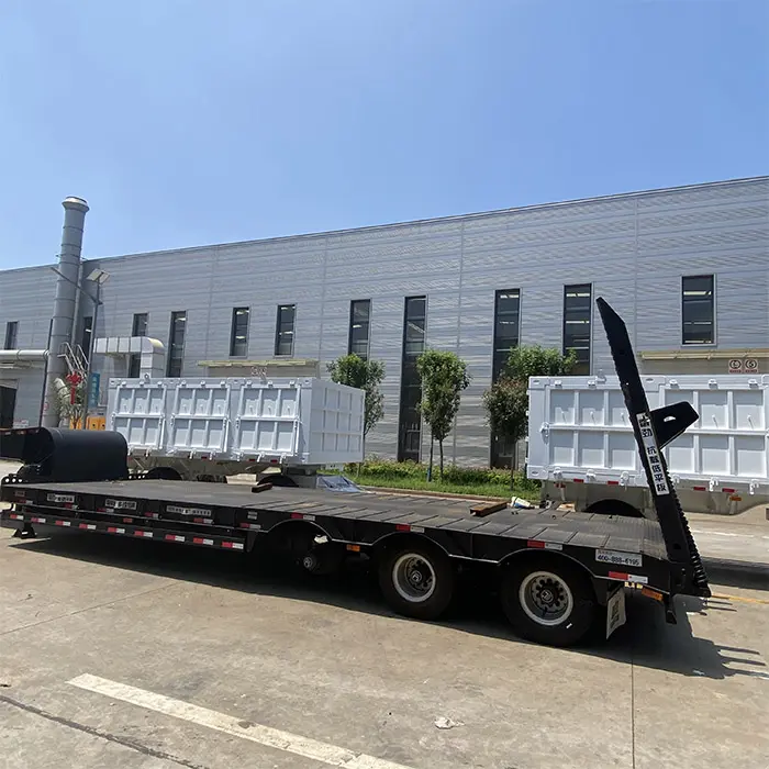 Reboque de Caminhão de Cama Baixa Low Bed Truck Trailer