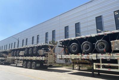 Remorque porte-conteneurs à 3 essieux