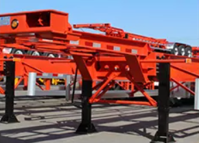 Semi-reboque esqueleto de 3 eixos 3 Axles Skeleton Semi Trailer