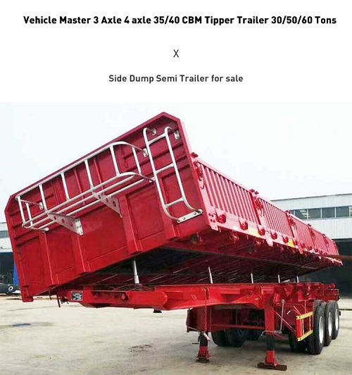 Remorque à benne basculante Side Dump Trailer