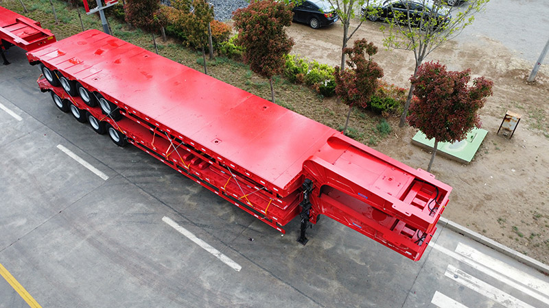 Remorque surbaissée à 4 essieux 4 Axle Lowbed Trailer