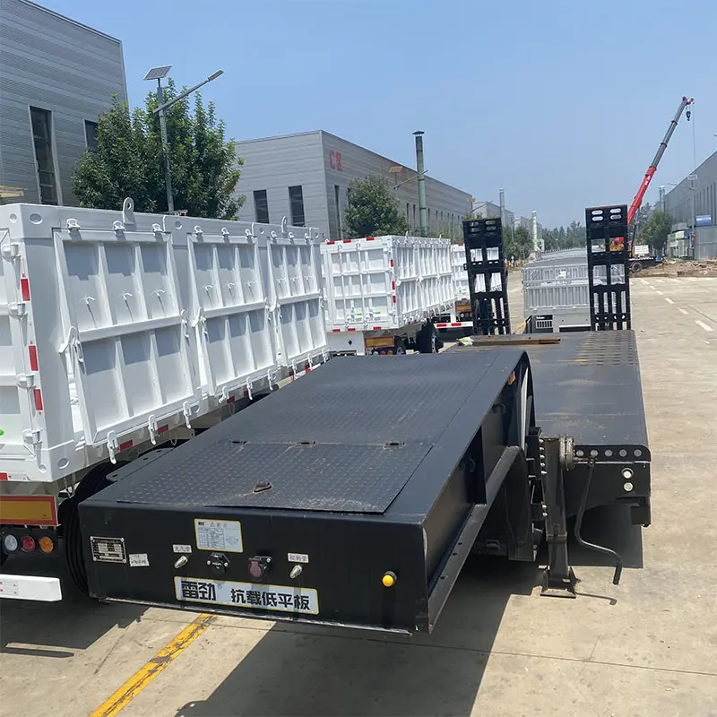 Reboque de Caminhão de Cama Baixa Low Bed Truck Trailer