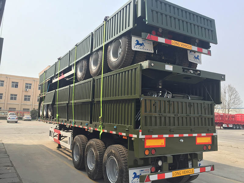 Remolque de plataforma de 2 ejes 2 axle Flatbed Trailer