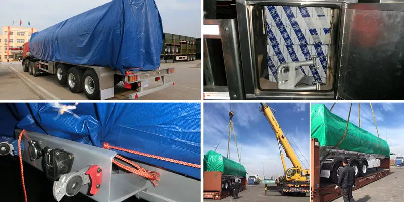 Semi-remorque de réservoir de carburant à 2 essieux 2 axle Fuel Tank Semi Trailer