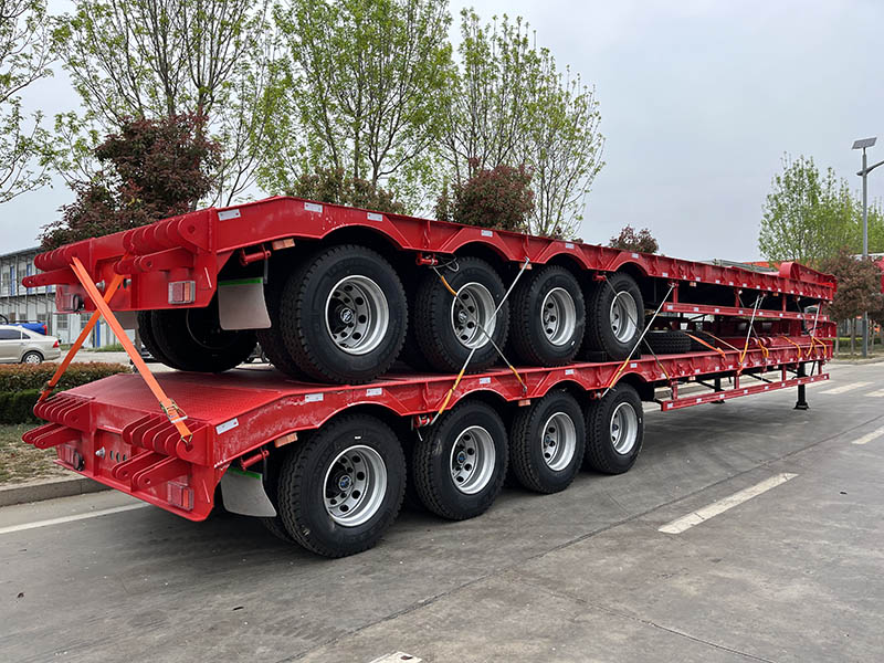 Remorque surbaissée à 4 essieux 4 Axle Lowbed Trailer