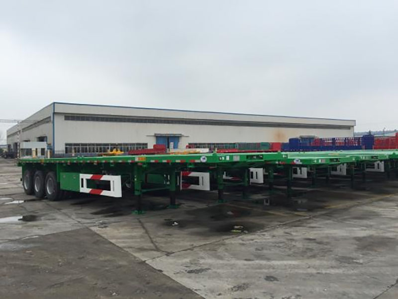 Remorque de camion à plateau Flatbed Truck Trailer
