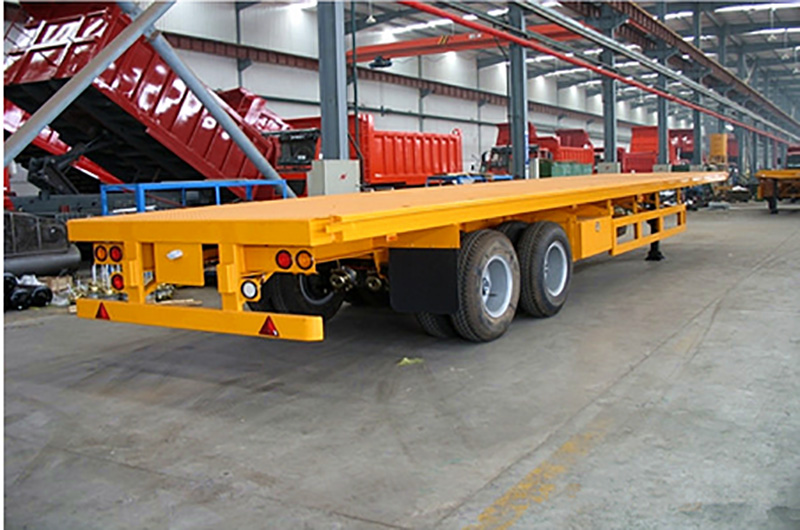 Remolque de plataforma de 2 ejes 2 axle Flatbed Trailer