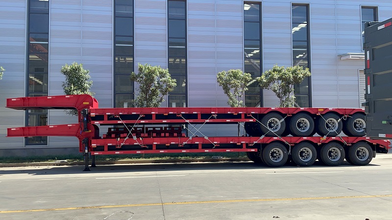 Remorque surbaissée à 4 essieux 4 Axle Lowbed Trailer