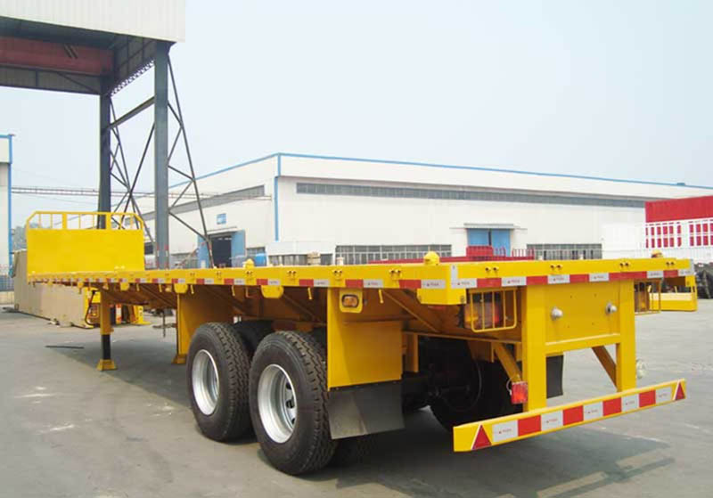Remolque de plataforma de 2 ejes 2 axle Flatbed Trailer